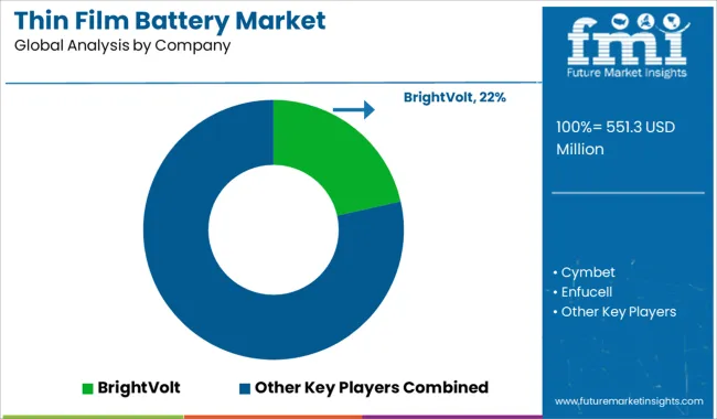 Thin Film Battery Market   Analysis By Company